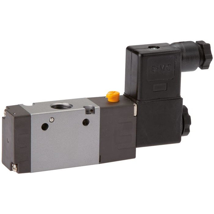 3/2-cestný solenoidový ventil G 1/4" Zpětná pružina (NO), 24 V DC