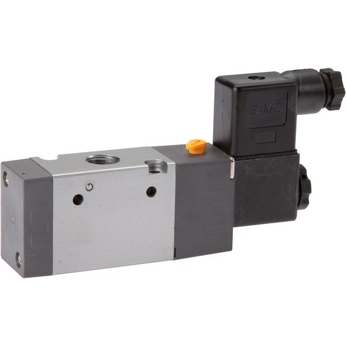 3/2-cestný solenoidový ventil G 1/4" Zpětná pružina (NC), 24 V DC