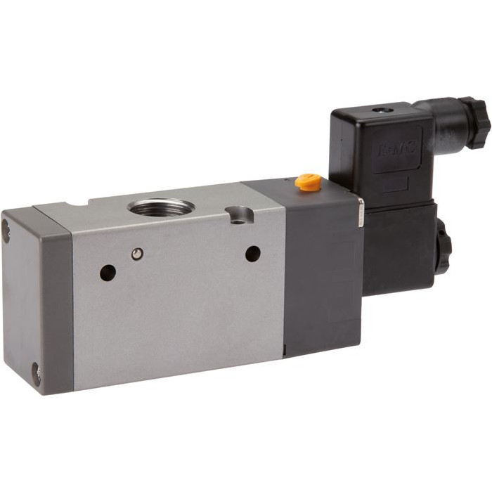 3/2-drogowy zawór elektromagnetyczny G 1/2" Sprezyna powrotna (NZ), 24 V DC