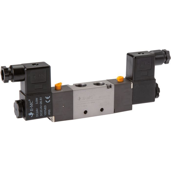 5/2-drogowy zawór elektromagnetyczny, G 1/4", Zawór impulsowy, 24 V AC